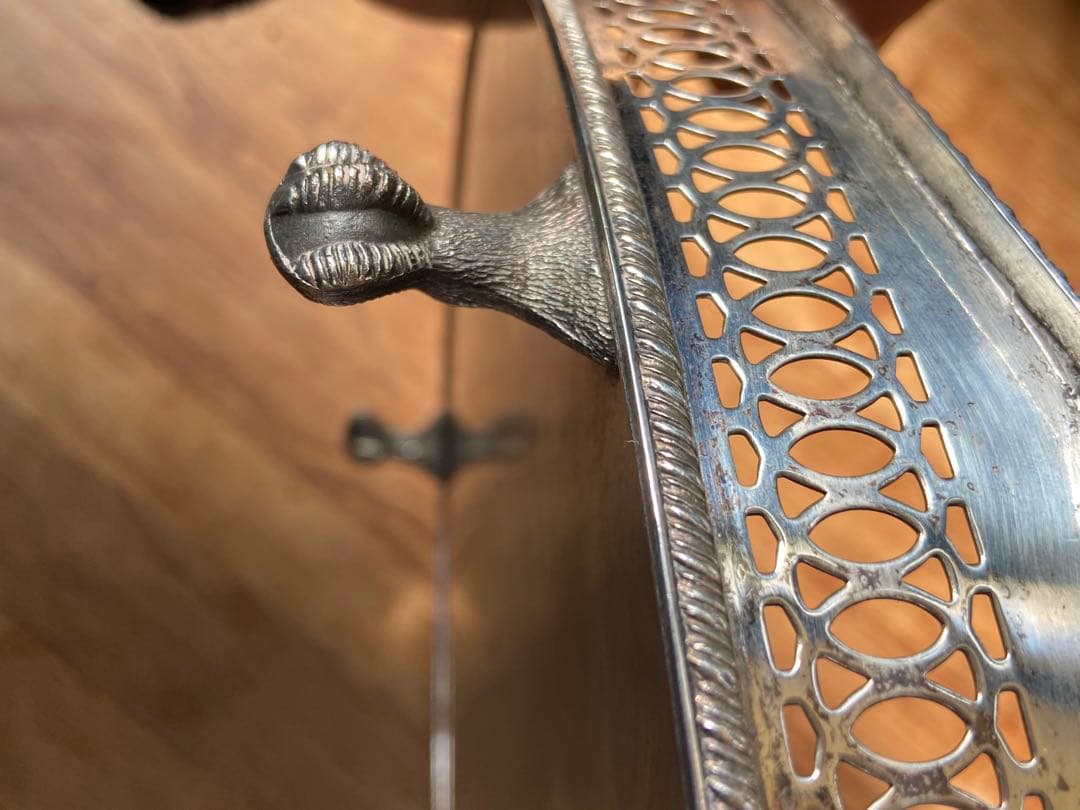 英イギリス アンティーク SILVER PLATE トレイ