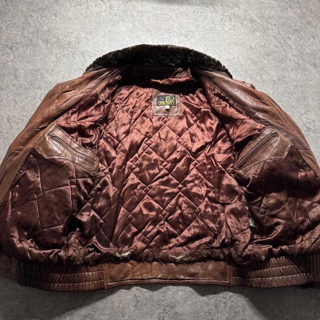 ジャケット・アウター 90s type G-1 A-2 lamb leather flight jkt