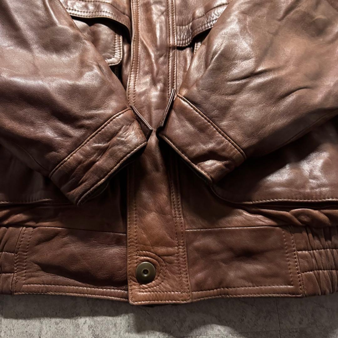 ジャケット・アウター 90s type G-1 A-2 lamb leather flight jkt