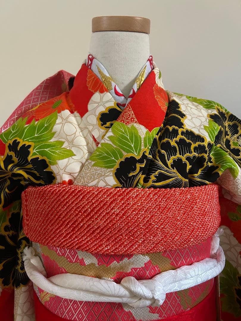 7歳　七五三　正絹着物　帯　帯揚げ　帯締め　しごき　セット