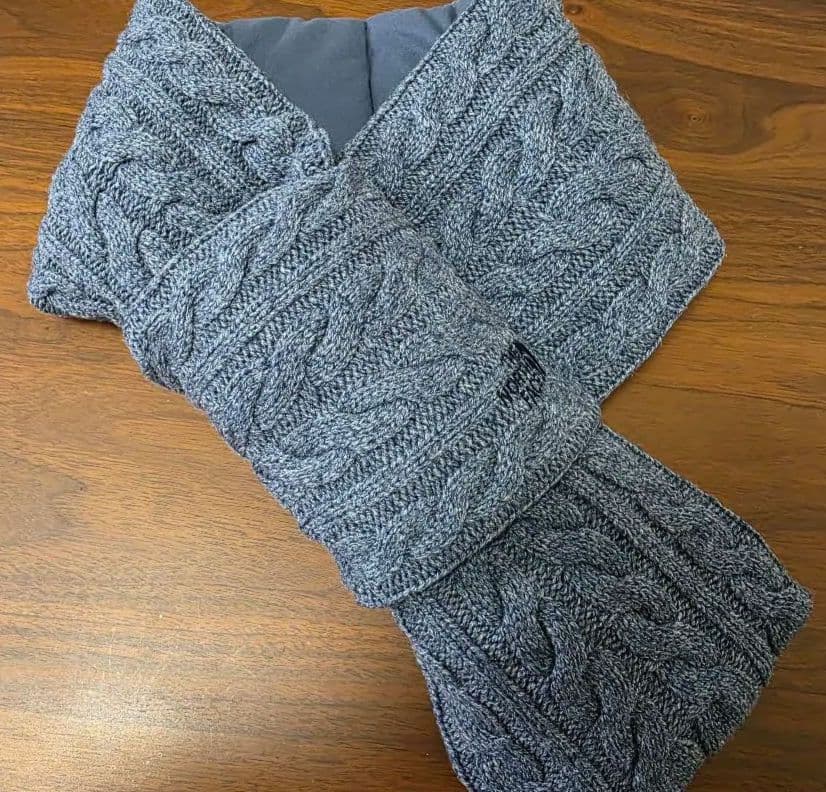 【新品未使用】ノースフェイス　韓国　マフラー　ネイビー