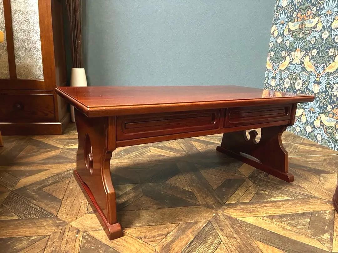 カリモク 文机 唐木 民芸 インテリア アンティーク しょうわれと