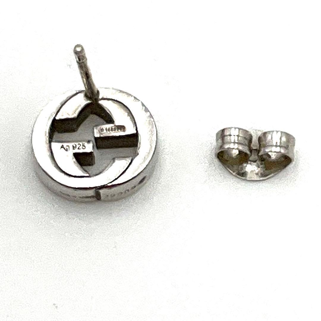 グッチ GUCCI ピアス 片耳 GG インターロッキング シルバー