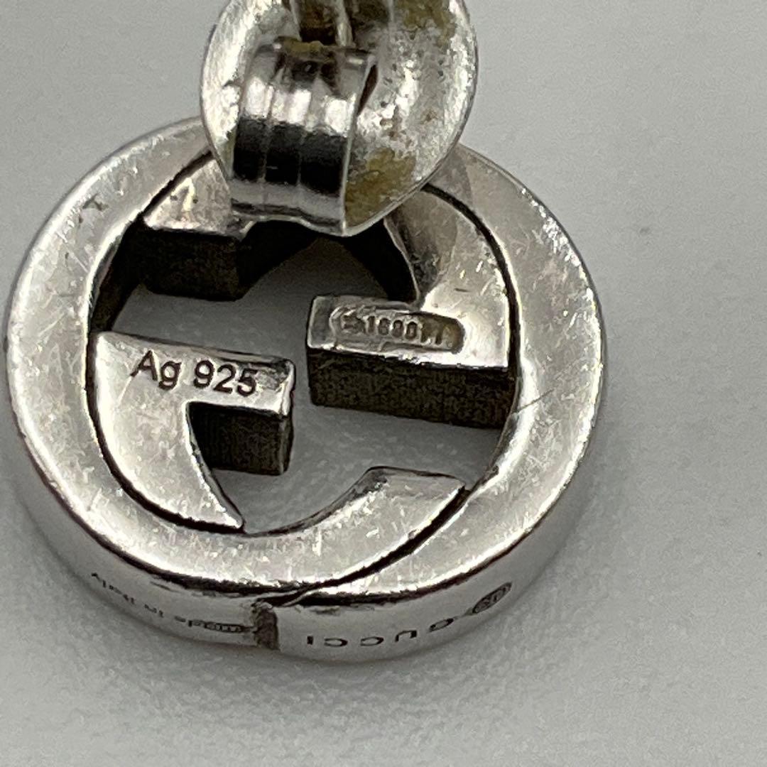 グッチ GUCCI ピアス 片耳 GG インターロッキング シルバー