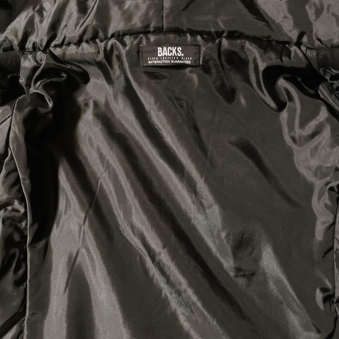 中綿 コート ジャケット 黒 平成ギャル y2k ダークコア パンク グランジ