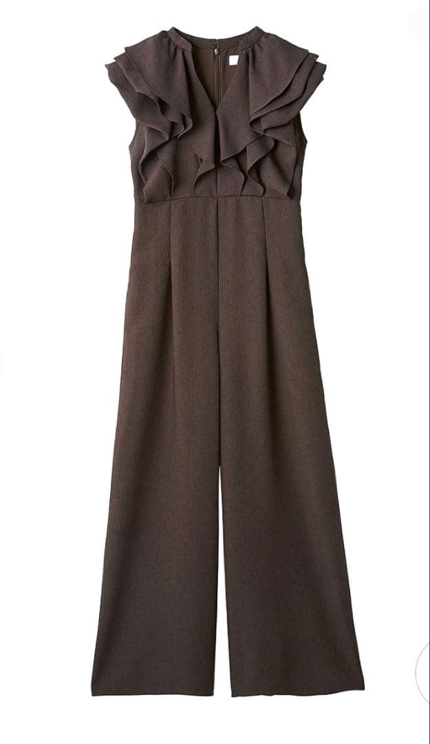 セルフォード最新作★ラッフルフリルロンパース★ブラウン茶色38未使用