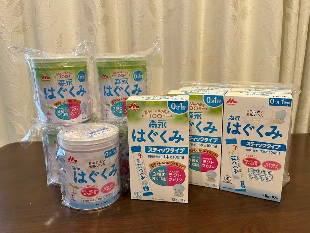 森永 はぐくみ 300g缶6個＋スティックタイプ5個