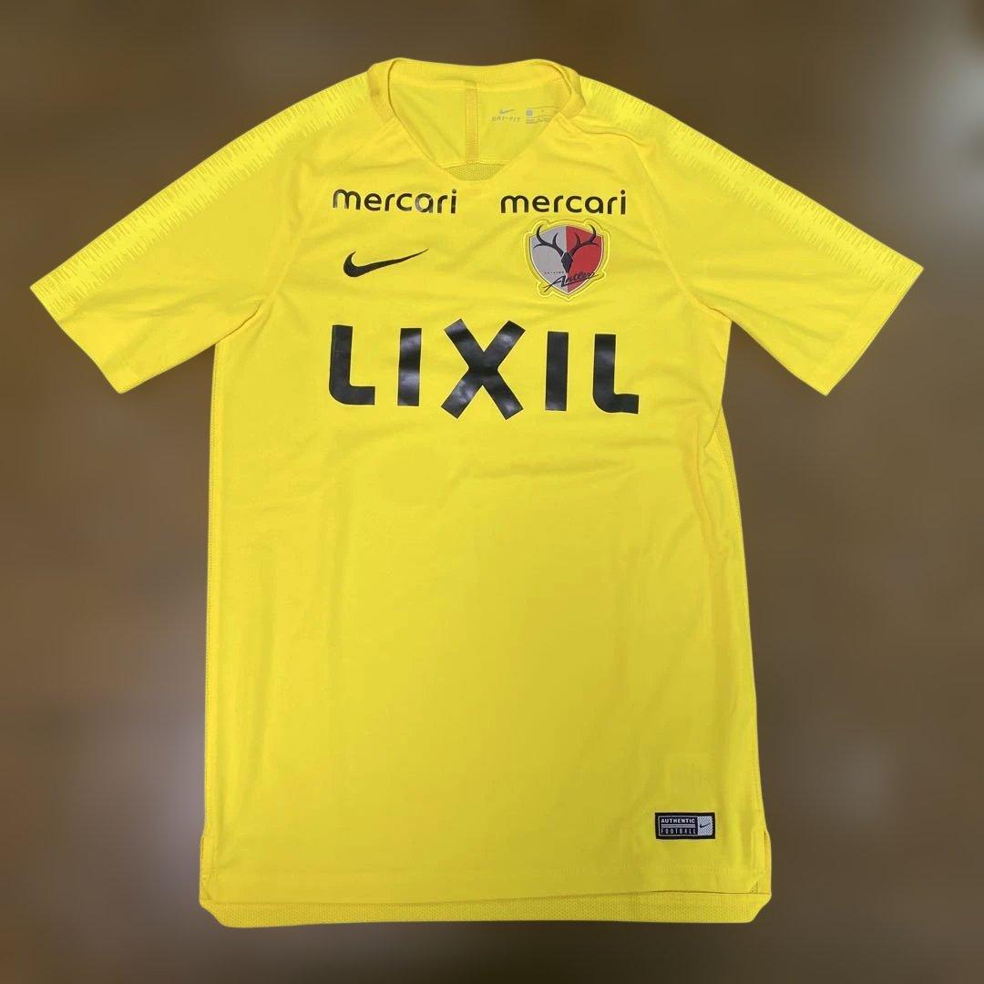 鹿島アントラーズ 支給品 ユニフォーム S 番号なし 黄色 イエロー 2019