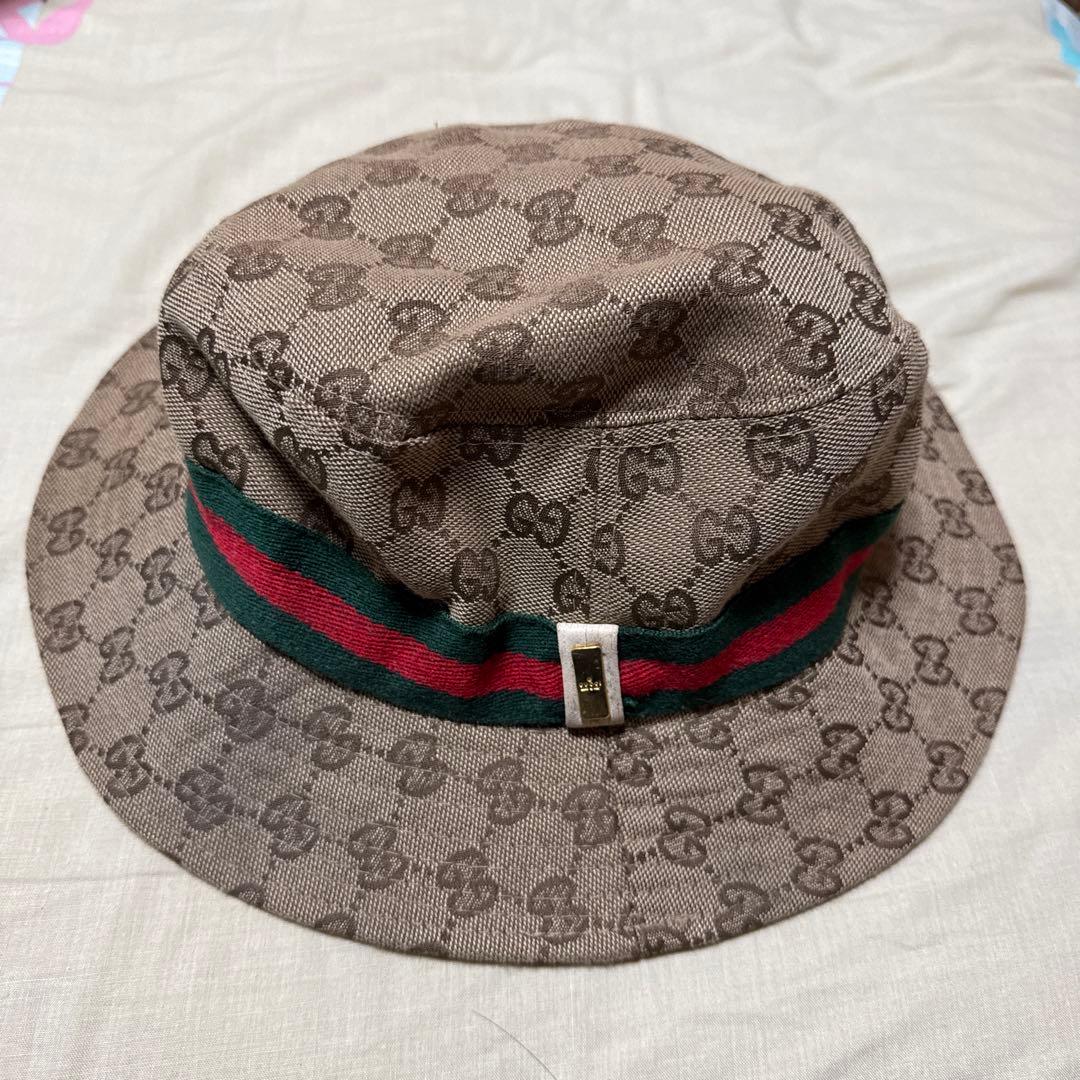【GUCCI】GGパターン バケットハット L
