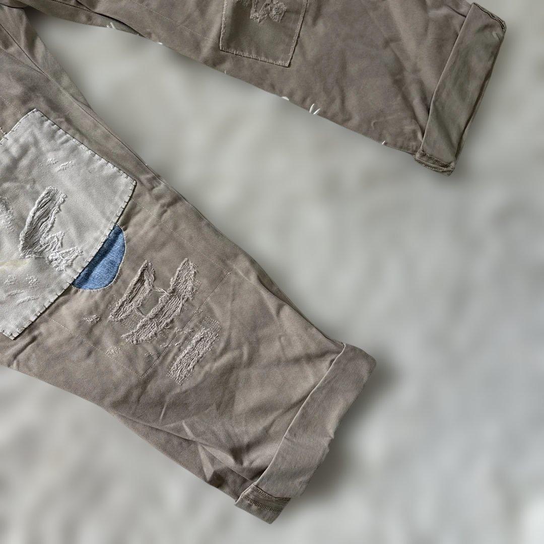 極美品！ポロ ラルフローレン リペア加工 クラッシュ チノパン ボトム パンツ