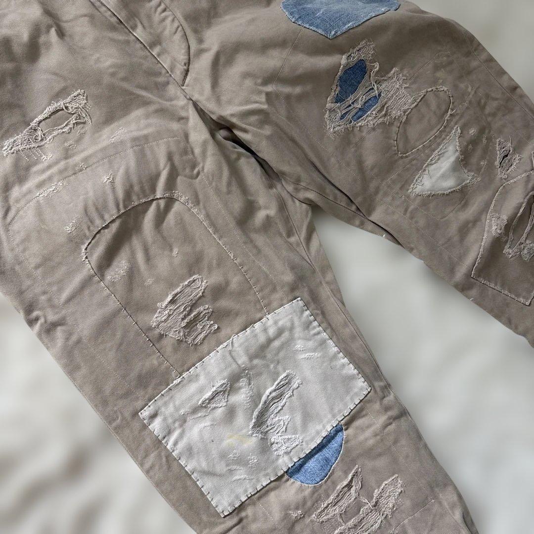 極美品！ポロ ラルフローレン リペア加工 クラッシュ チノパン ボトム パンツ