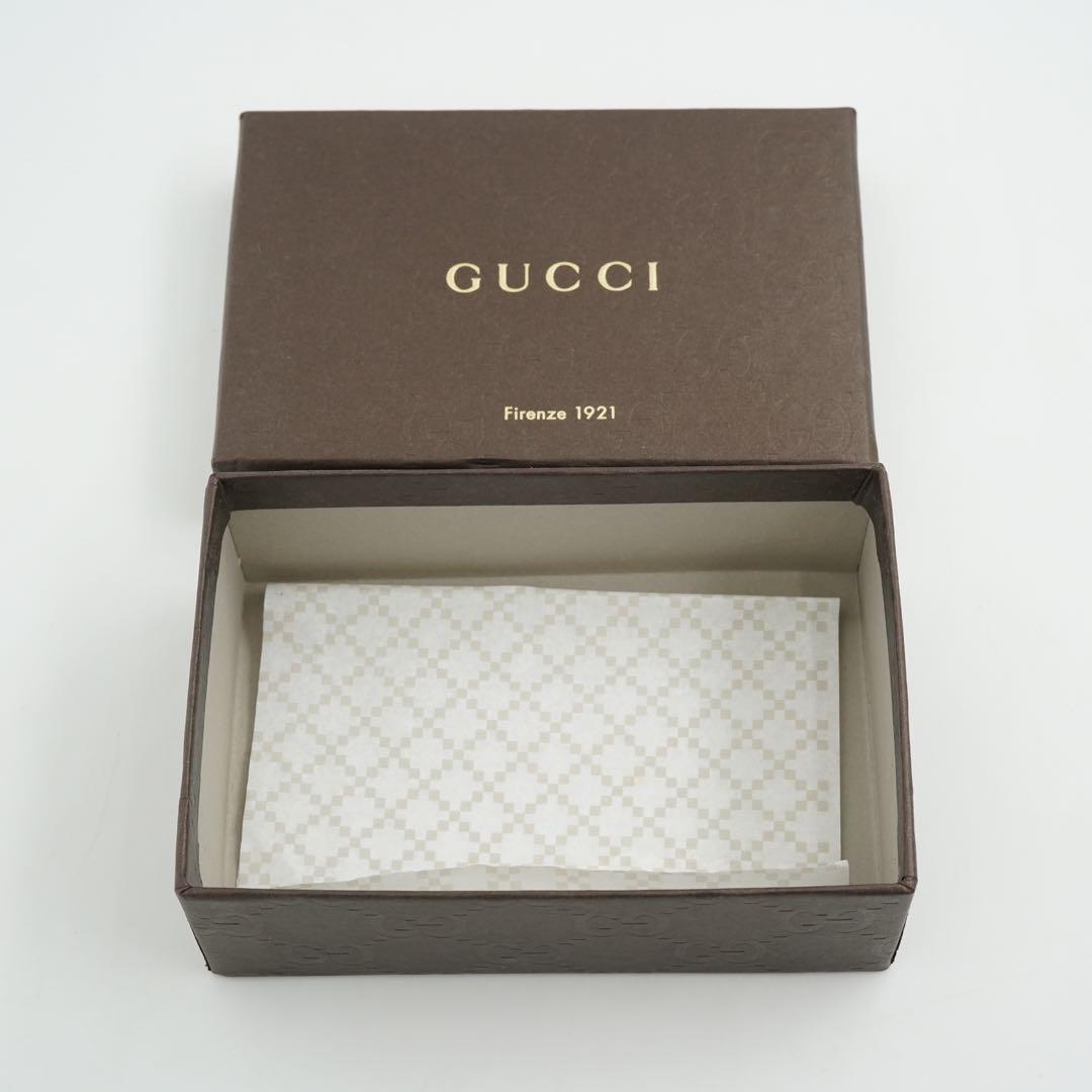 ✨未使用展示品・箱付き✨　GUCCI キーケース　キーリング　GGライン シマ