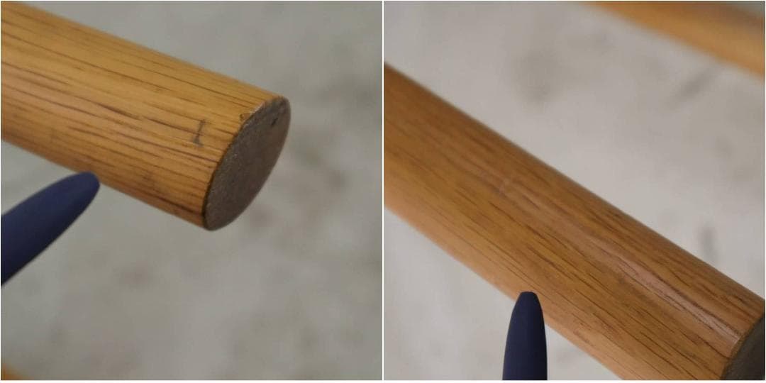 2の2イデー スティルト ダイニングチェア 肘無し グレー オーク材 北欧風2