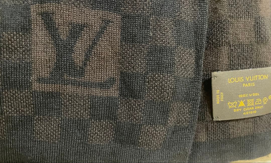 正規品　ルイ・ヴィトン　マフラー　ダミエ　ブラウン