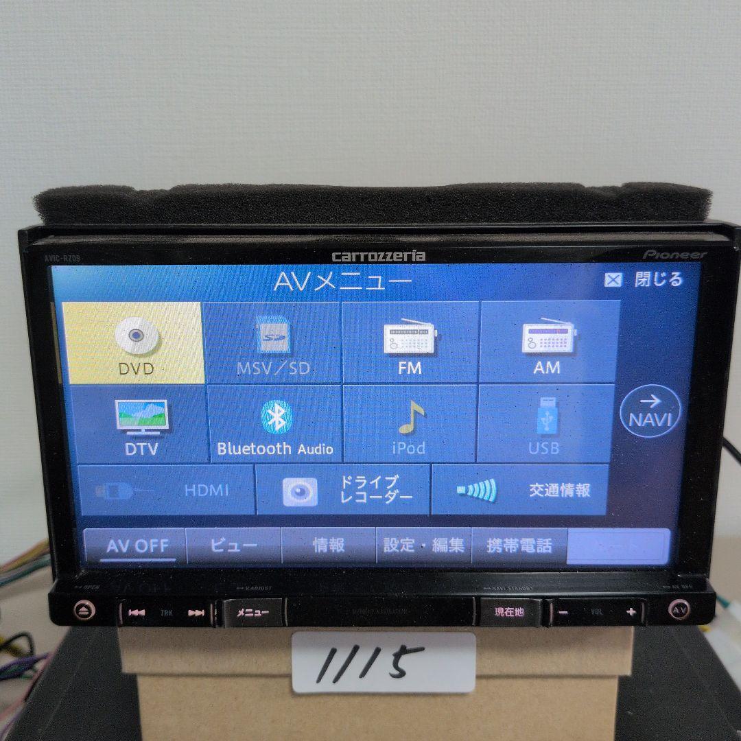 115 動作良好 AVIC-RZ09カロッツェリア Bluetooth 2017