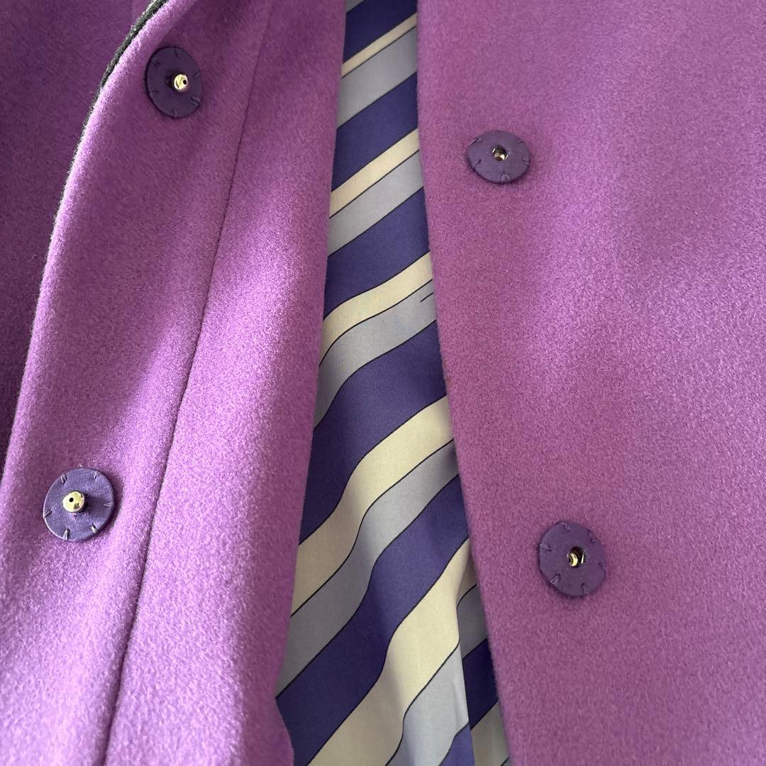 EMILIO PUCCI ノーカラージャケット ライラック色　42 超レア