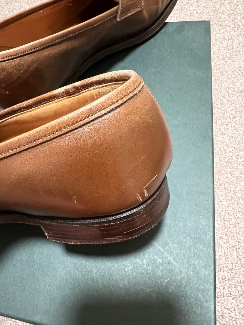 Crockett&Jones コットンキャンバス×カーフ コンビローファー