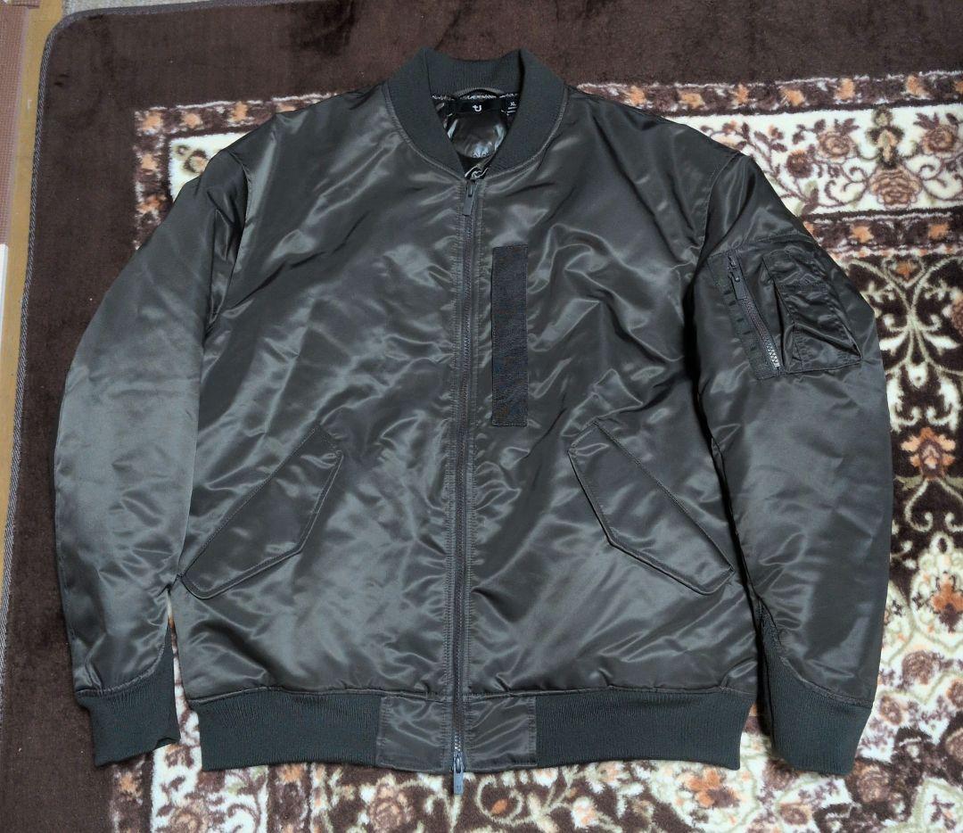 2026 復刻版ユニクロ＋JハイブリッドダウンオーバーサイズMA-1 グレーXL