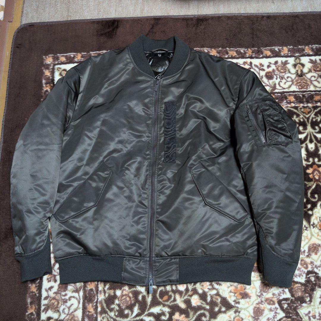 2026 復刻版ユニクロ＋JハイブリッドダウンオーバーサイズMA-1 グレーXL