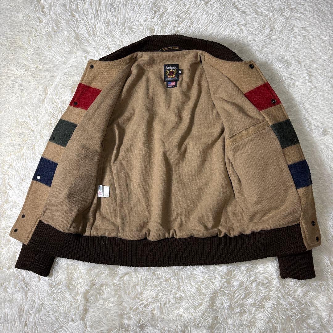 希少✨schott✖︎wool rich ショット❌ウールリッチ別注　スタジャン