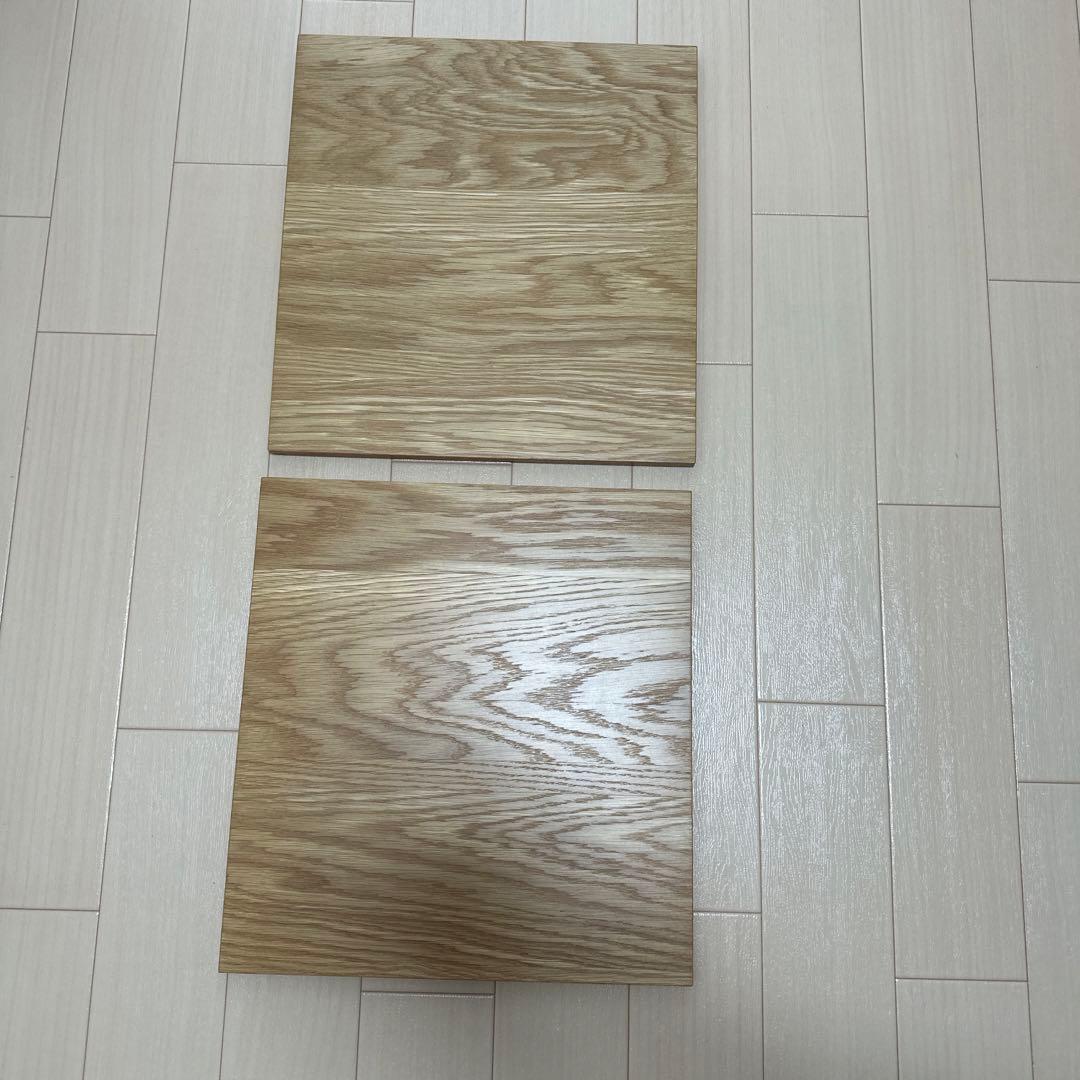 スチール・ステンレスユニットシェルフ用・ボックス・ガラス引き戸・オーク材