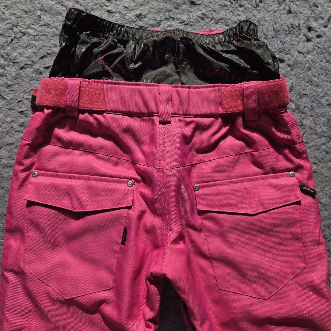 スノーウェア　上下セット　上M／下9号　ピンク×黒　多機能　通気性　レディース