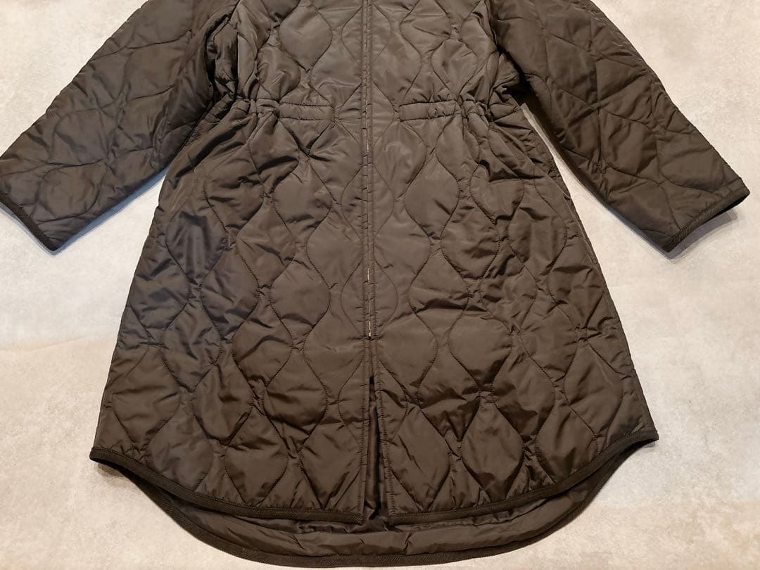 23区 大きいサイズ 洗える 撥水加工 中綿 ロングパディングアウター コート
