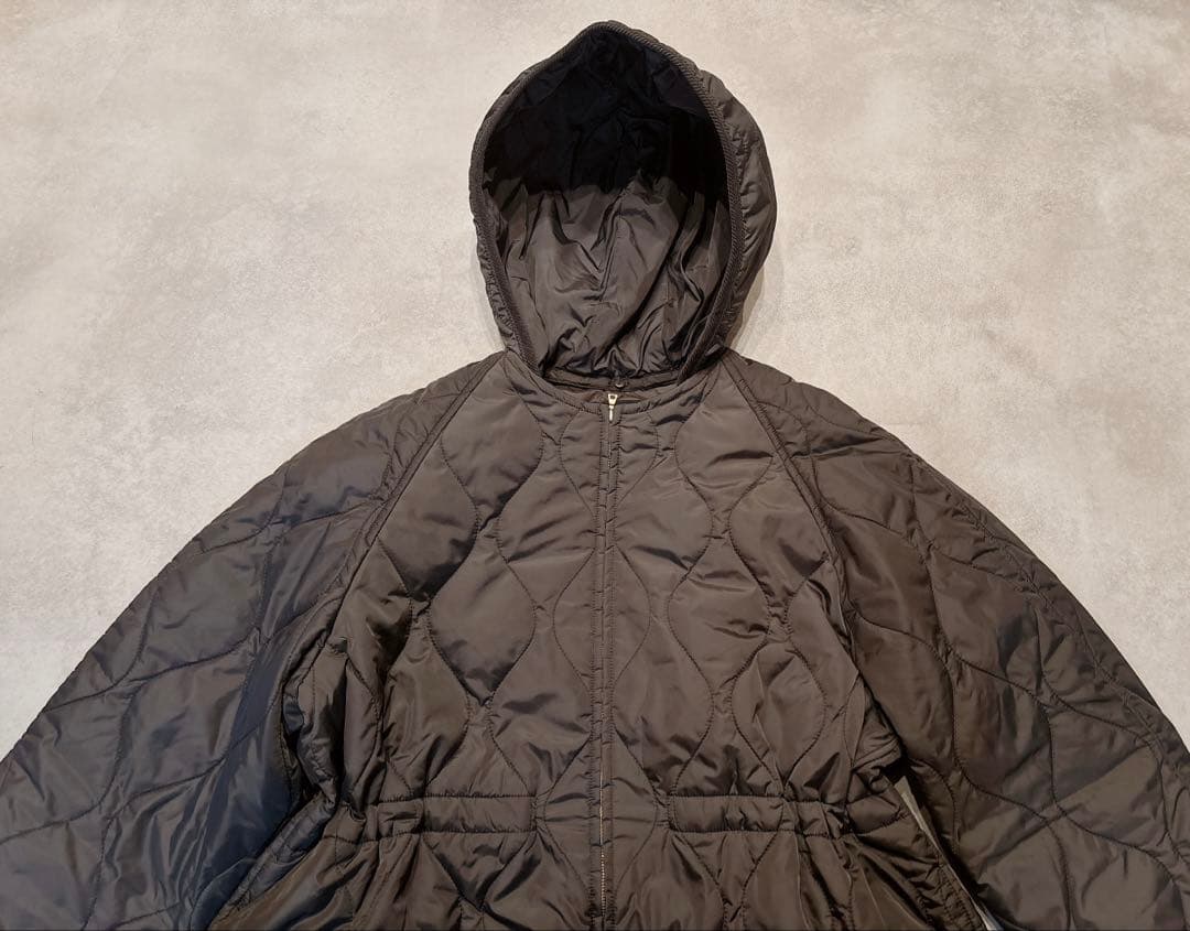 23区 大きいサイズ 洗える 撥水加工 中綿 ロングパディングアウター コート