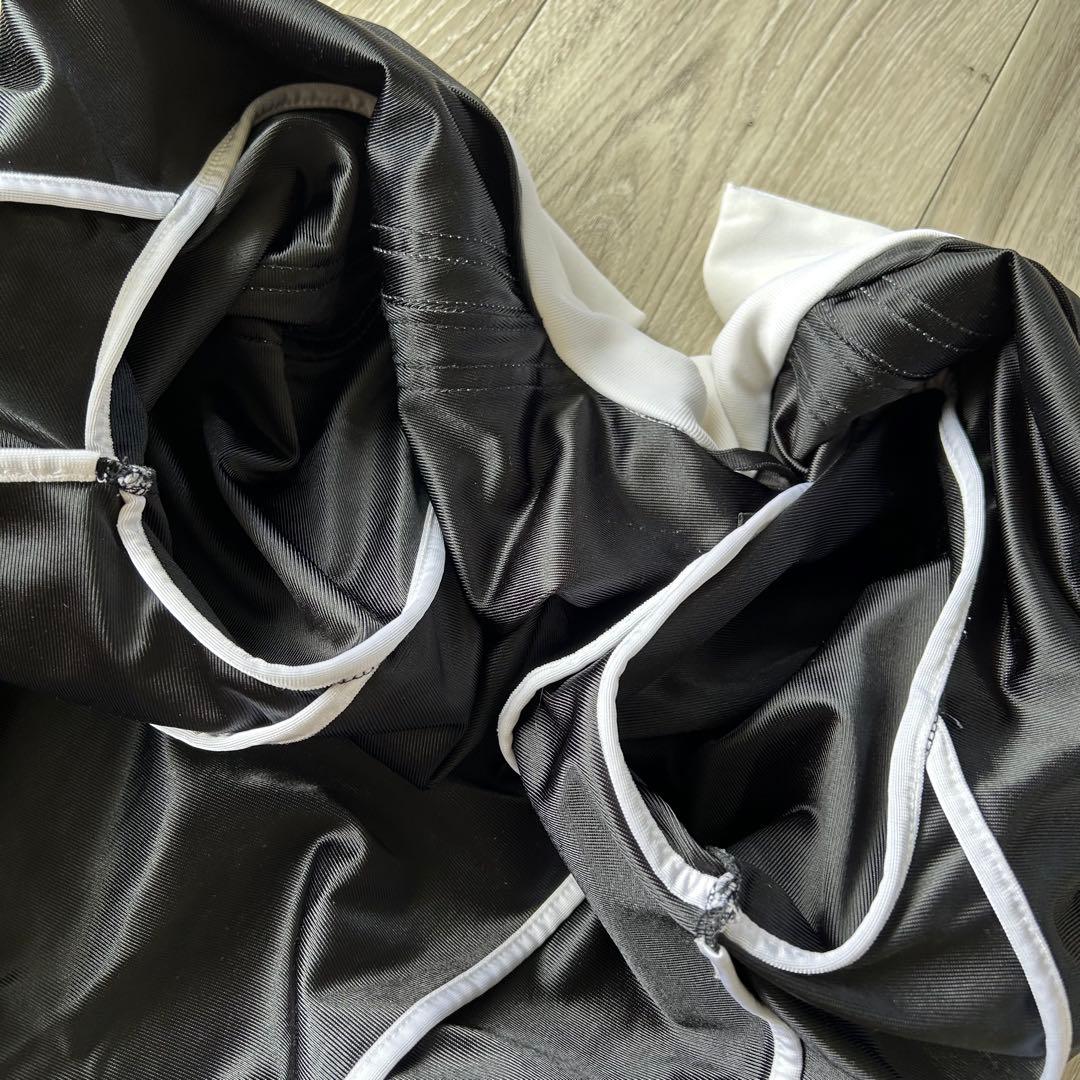 adidas アディダス トラックジャケット ジャージ 黒白 S 襟高