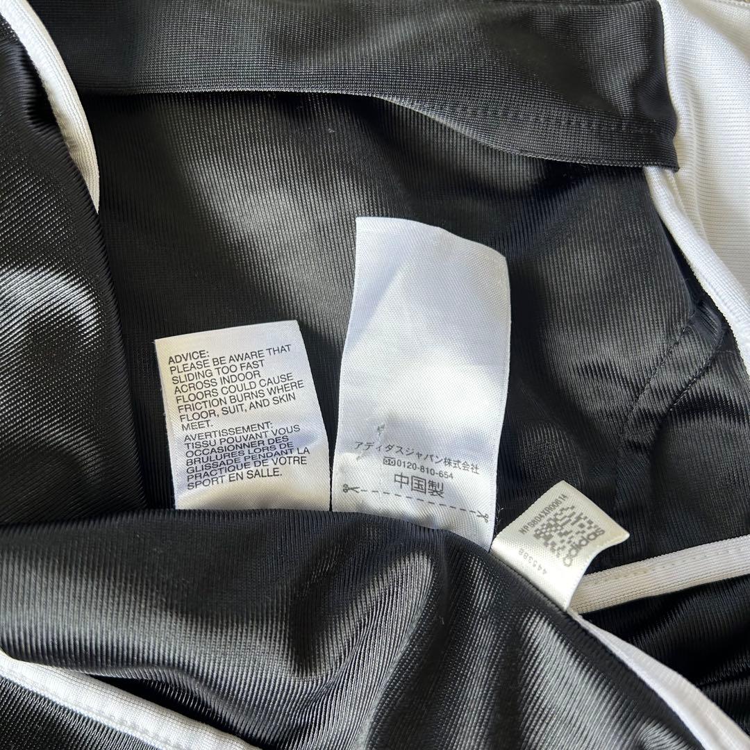 adidas アディダス トラックジャケット ジャージ 黒白 S 襟高