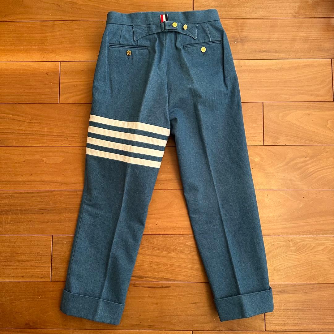 THOM BROWNE. SIZE.1 デニム4BARスラックス