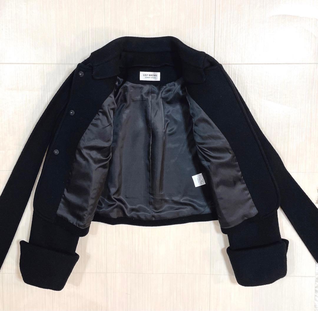 LILY BROWN 完売 2wayリボンビジューコート