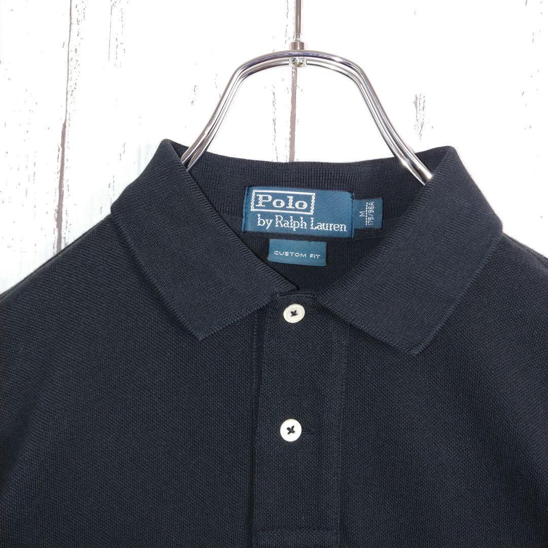 【人気デザイン】ラルフローレン ポロベアー 長袖ポロシャツ 黒 タキシード M