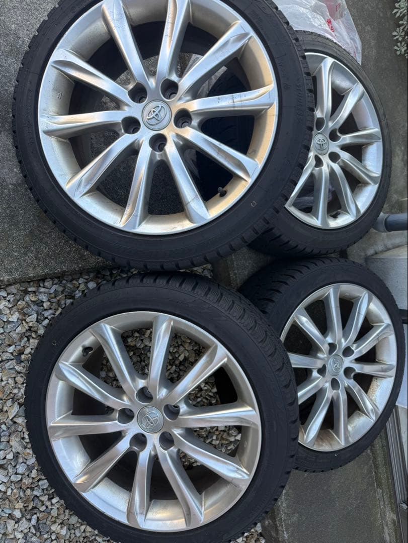 マークX 純正18インチ sパッケージ　ホイール スタッドレスタイヤ付き