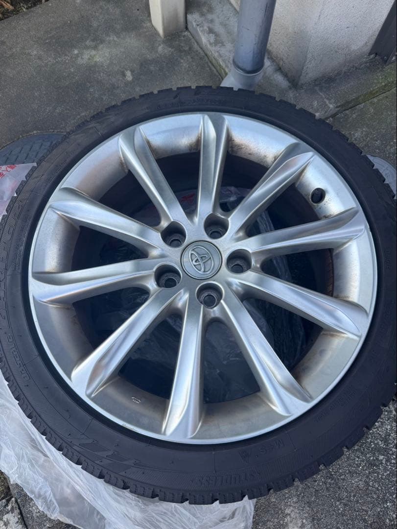 マークX 純正18インチ sパッケージ　ホイール スタッドレスタイヤ付き