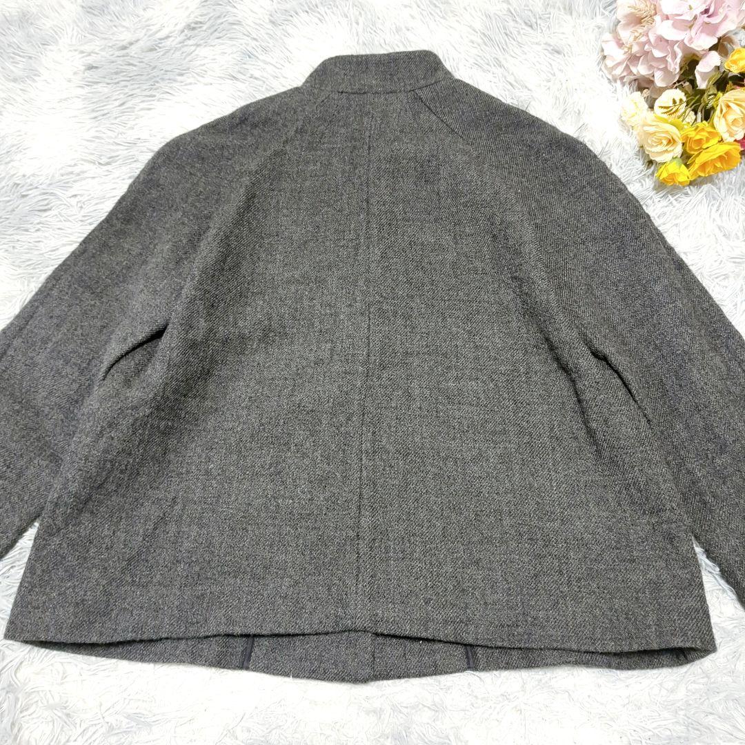 極美品 MARNI ウールスタンドカラージャケット 40/M ブルゾン 金ボタン