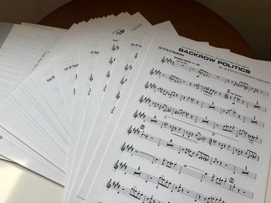 バンドスコア GORDON GOODWIN Backrow Politics
