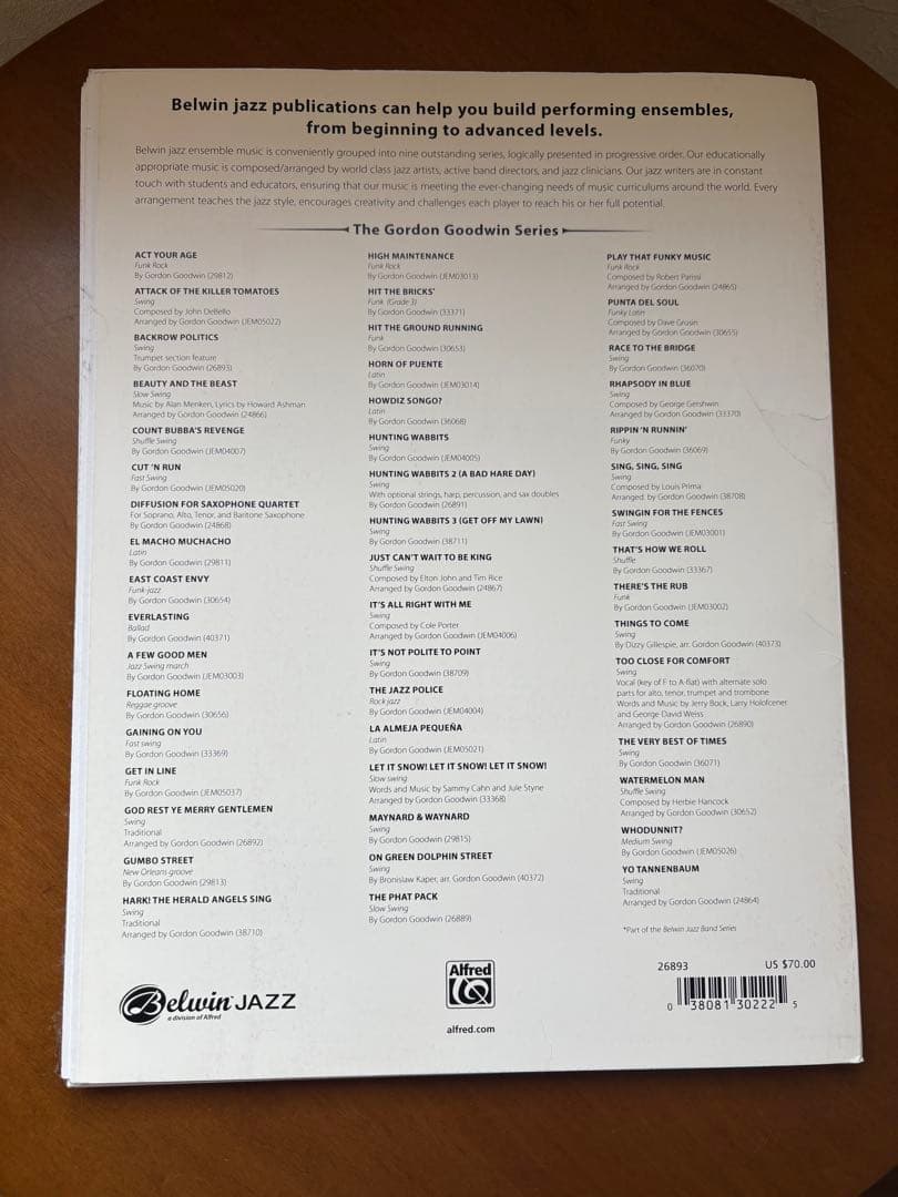 バンドスコア GORDON GOODWIN Backrow Politics