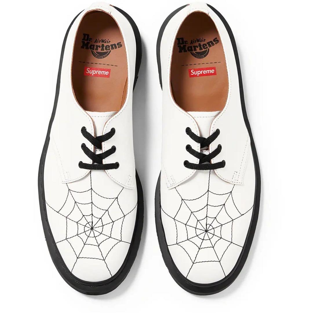 靴 Supreme Dr.Martens Spiderweb 3-Eye White