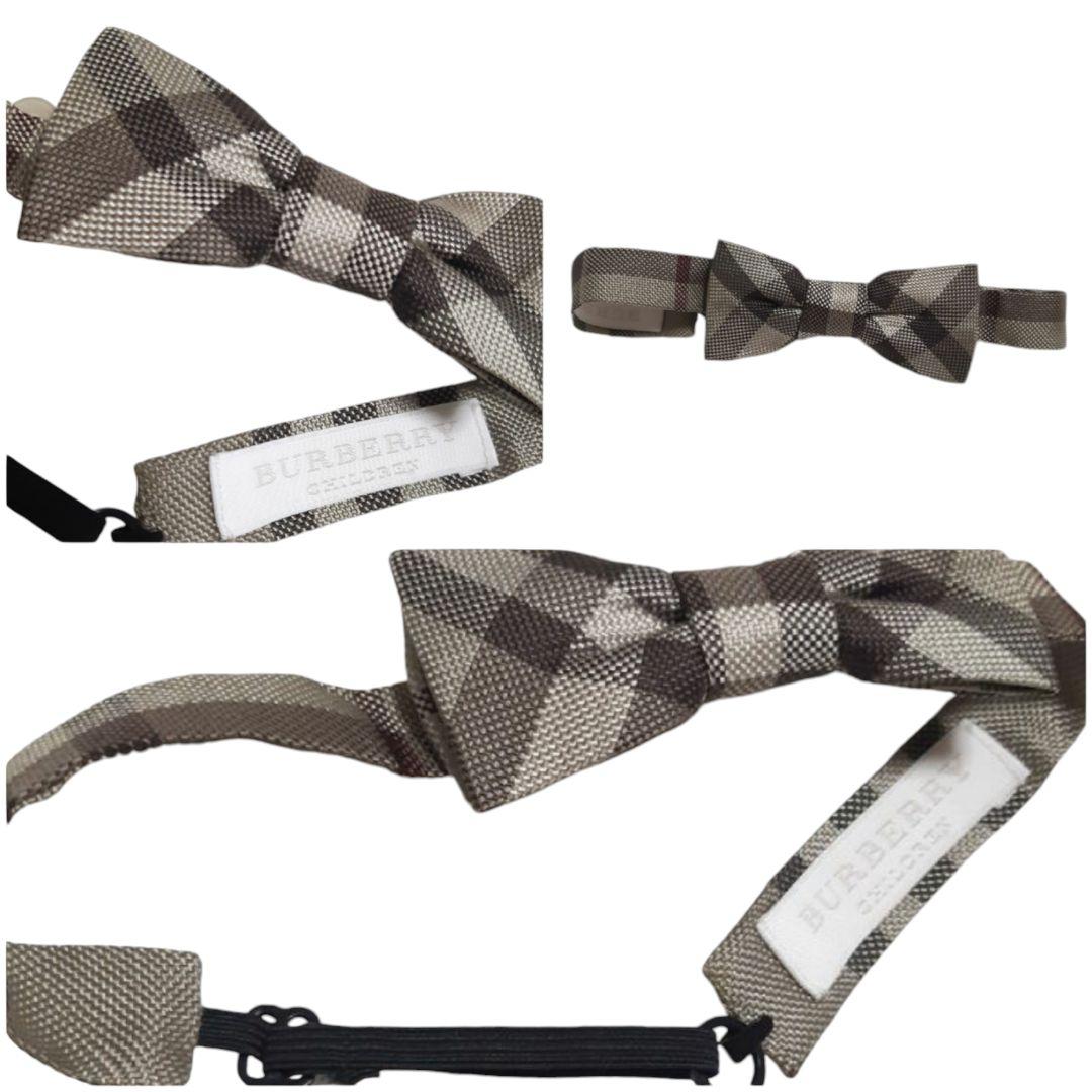 BURBERRY CHILDREN スーツ シャツ ノバチェック蝶ネクタイ 8Y