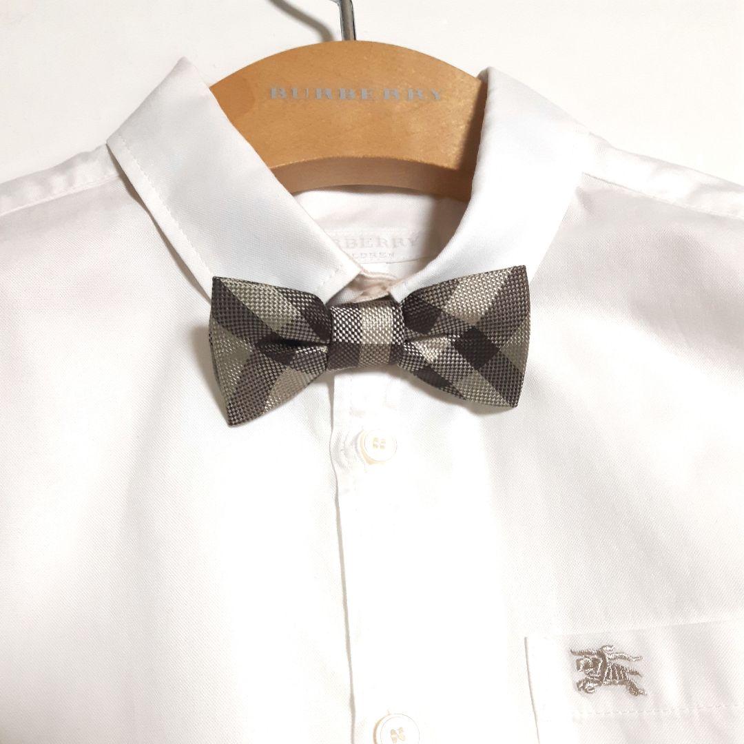 BURBERRY CHILDREN スーツ シャツ ノバチェック蝶ネクタイ 8Y