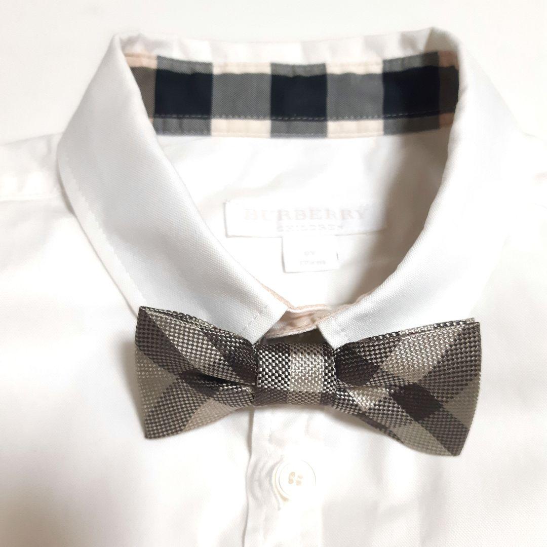 BURBERRY CHILDREN スーツ シャツ ノバチェック蝶ネクタイ 8Y