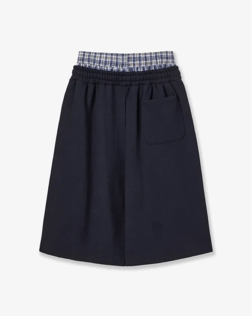 パンツ AEAE TRUNK LAYERED SWEATSHORTS [NAVY]