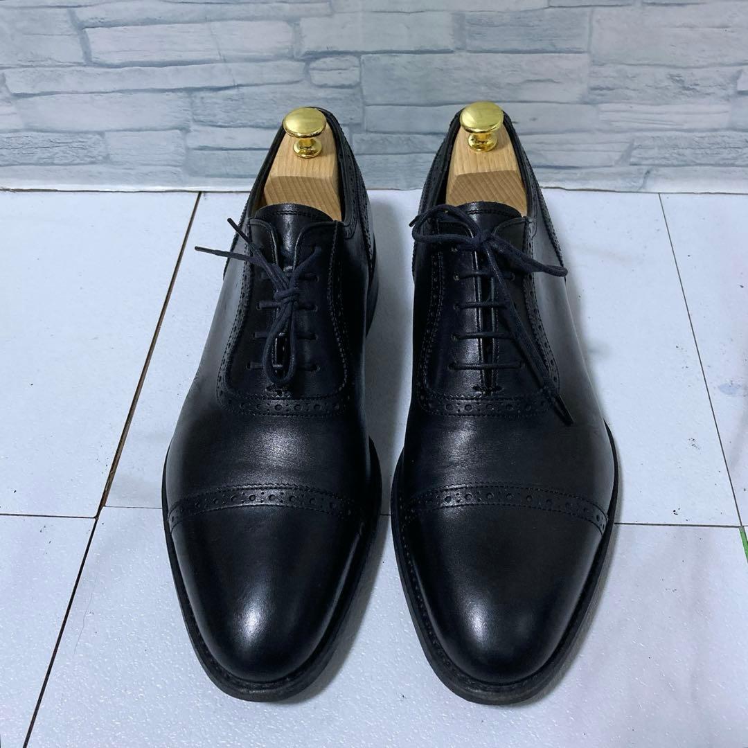 美品 トレーディングポスト ビジネスシューズ T602 撥水 本革 黒 26