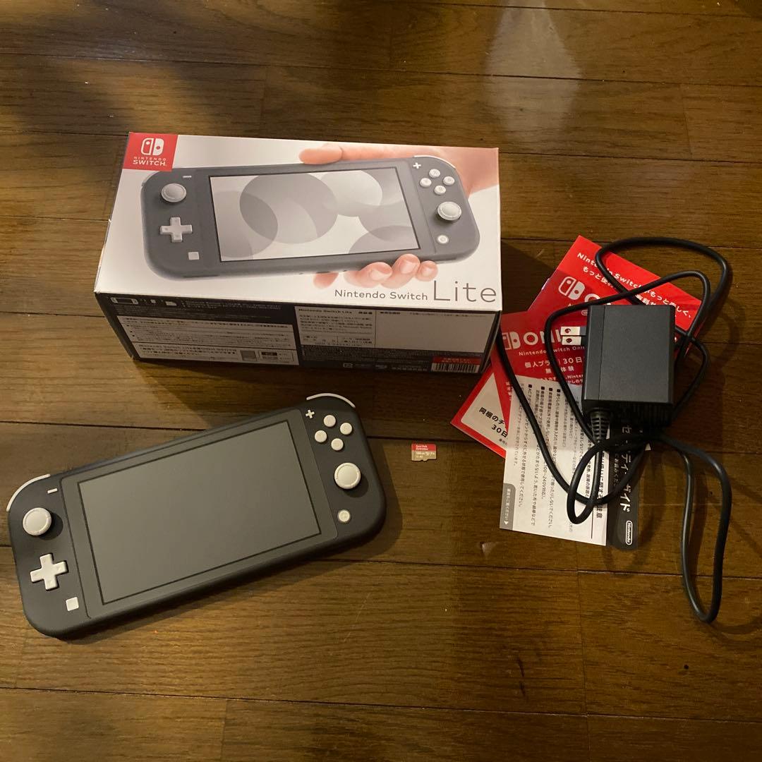 Nintendo Switch Lite グレー 本体 + 128GBカード