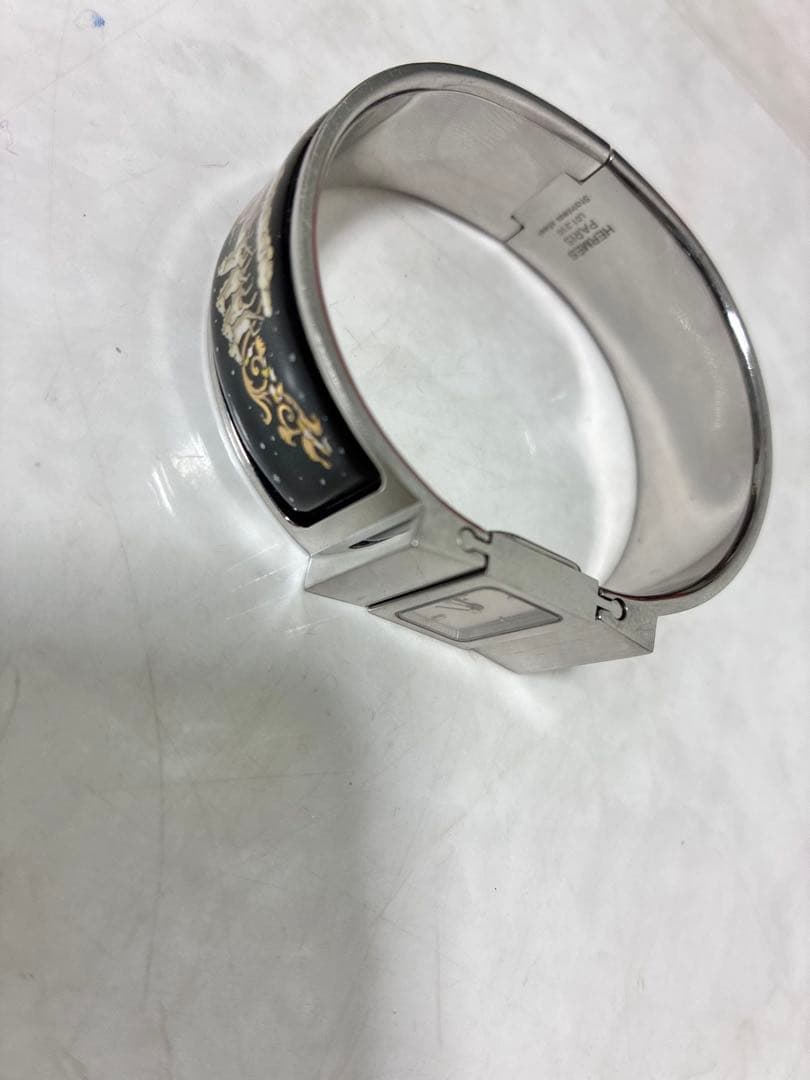 廃盤‼️希少‼️エルメス ロケ バングルクォーツ レア ヴィンテージ　黒