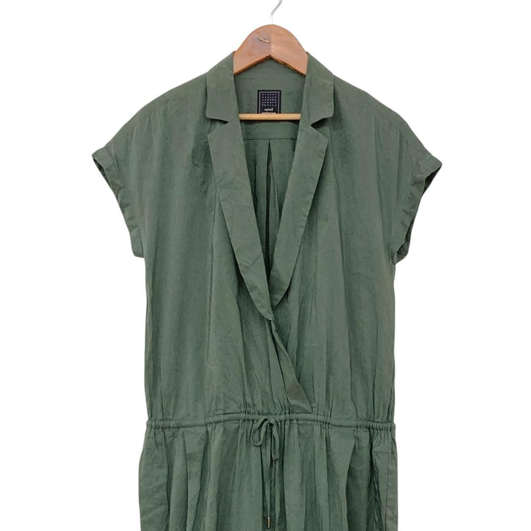 ★美品 mina perhonen くすみグリーン オールインワン M