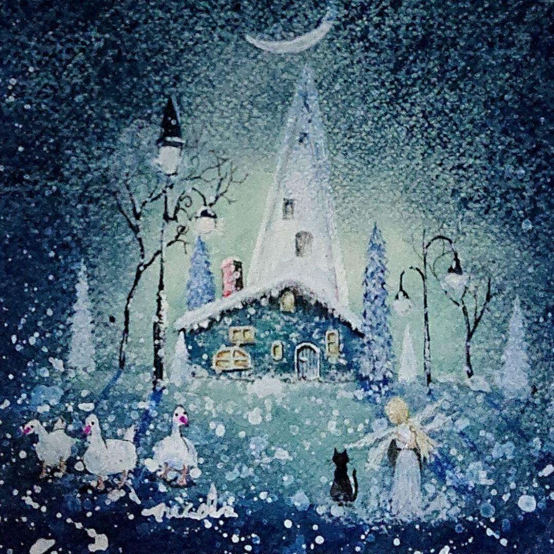 絵画 ★あつ★ 青の魔法 985 他2 点 原画 アート