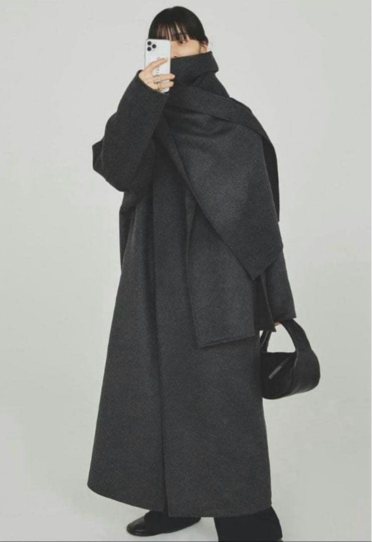 TODAYFUL ストールウールコート 36