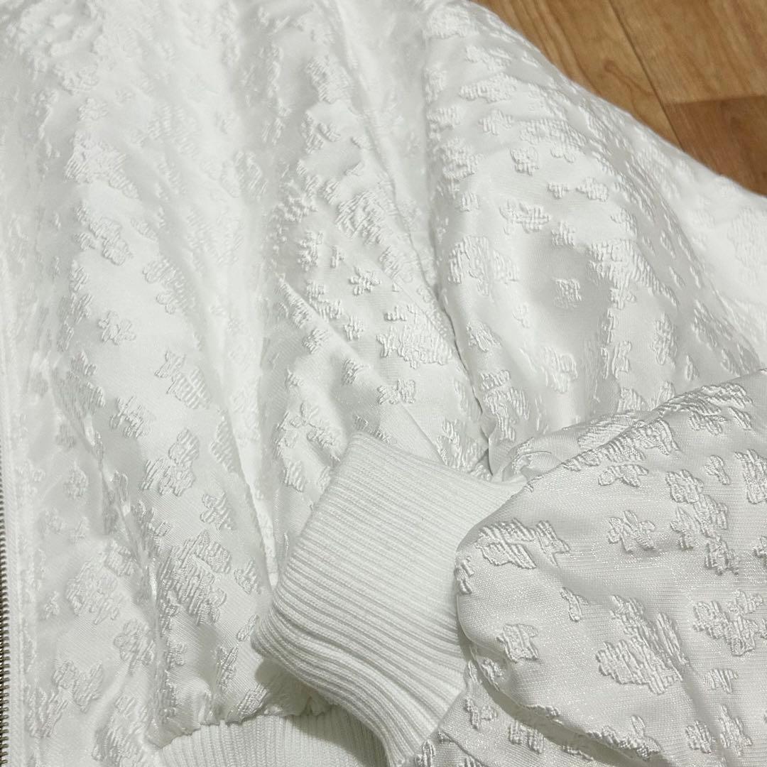 【美品】Maison Special ジャガードブルゾン　ホワイト